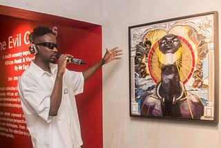 A Meeting with THE EVIL GENIUS: Reminiscing on Mr Eazi’s Inventive ART Exhibition