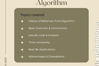 Bellman-Ford Algorithm