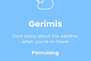 Homepage of VueJS Geo Location Weather Application — https://gerimis-app.vercel.app/