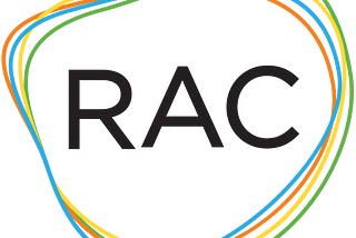 Colorful, circular logo of RAC, Regional Arts Commission of St. Louis, MO