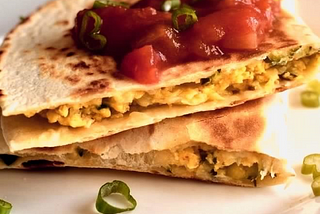 Cuisine — Mexican — Zucchini Breakfast Quesadilla