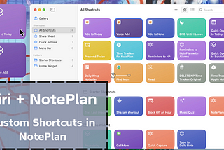 Create Custom Shortcuts to Quick Add Tasks in NotePlan