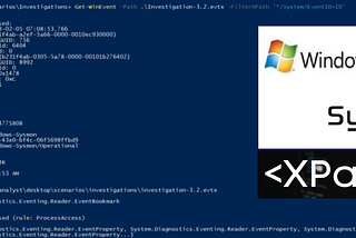 Investigating Windows Event Logs Using XPATH queries/Event Viewer