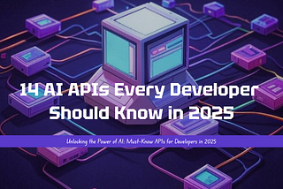 14 AI APIs Every Developer Should Know in 2025