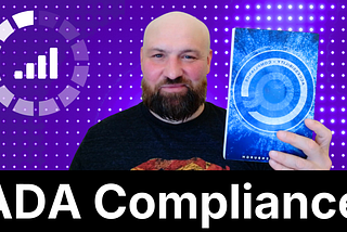 ADA Compliance cover with Accessible.org founder Kris Rivenburgh holding up his book.