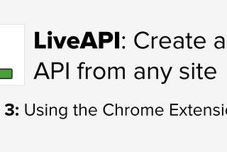 LiveAPI — A Visual Data Extraction Tool