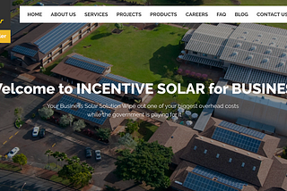 Incentive Solar website