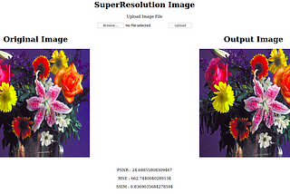 Building a super-resolution image web-app