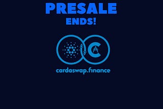 Cardaswap Pre-Sale Successfully Ends