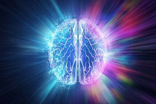 A digital image of the brain as seen from above.