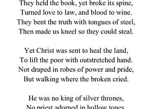 The Gospel of the Oppressed