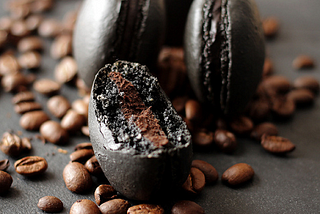 Black Coffee Macarons