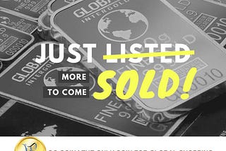 Gold bar has been sold out!