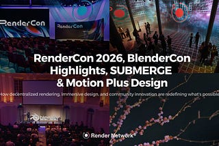 RenderCon 2026, BlenderCon Highlights, SUBMERGE & Motion Plus Design
