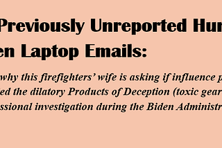 55 Previously Unreported Biden Laptop Emails ~