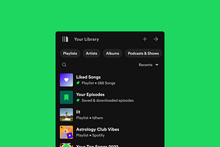 Spotify New Library Sidebar: Simplify Things — Design Breakdown