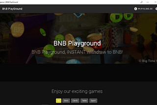 BNB Playground Gaming Fun