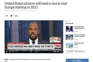 No, Americans will not need a visa to visit Europe.