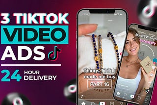 I Will Create 3 TikTok Video Ads Within 24 Hours — Supercharge Your Brand Today!