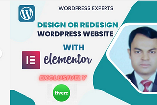 I will design or redesign responsive WordPress website or landing page with elementor