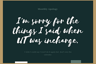 Aunty Apologise