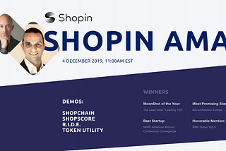 Shopin team to host AMA (Ask Me Anything) this Wednesday