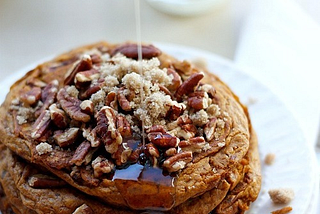 Pumpkin Brown Sugar Pecan Pancakes
