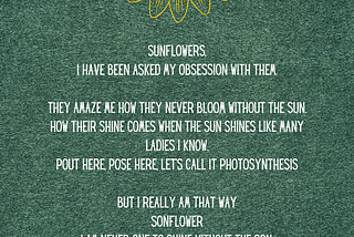 The Audacity of a Sunflower