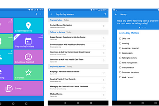 Creating a daily coach for breast cancer patients