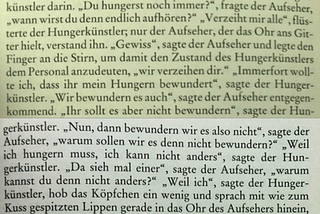 Analyse und Interpretation «Ein Hungerkünstler»