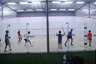 Children playing in a regular club round robin