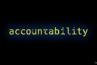 Hold yourself accountable