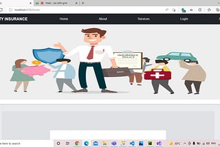 Project: Insurance web page using Visual studio, Angular, SQL server database, Using HTML, CSS…