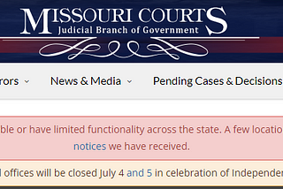 Missouri’s Case.Net is Down