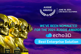 AWE 2024 AUGGIE Awards — Best Enterprise Solution Nominee echo3D 3D Digital Asset Management. Vote here: https://auggies.awexr.com/entry/vote/xlmGGJJJ/YAKYkNae