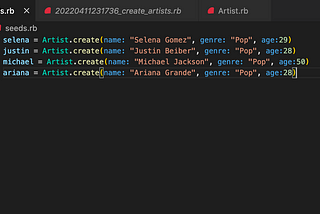 Create a Feature in a Database Using SQLite3 and Active Record: Creating a Table