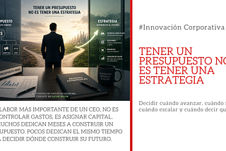Tener un presupuesto no es tener una estrategia