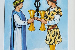 Two of Cups by guruji@thetarot.cards