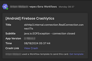 Integrating Firebase with Microsoft Teams: Real-Time Crash Notification Delivery