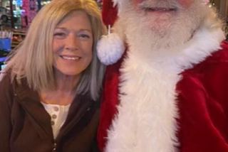 SANTA AND A LADY