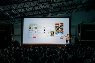 A man presenting at Nordic Design