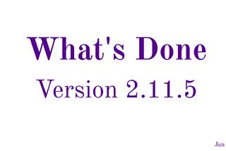 Whats Done 2.11.9
