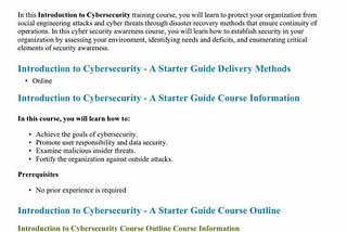 Cybersecurity 101