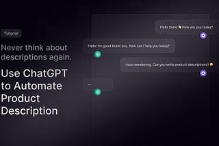 Creating automated product descriptions with ChatGPT, React, and Node.js