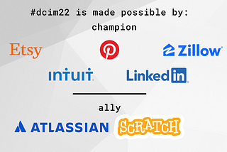 Full set of logos for #dcim22 partners