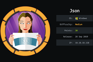 Hack The Box — Json Writeup w/o Metasploit