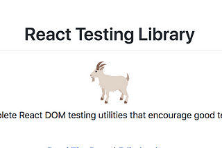 Test your React App with react testing library and jest-dom