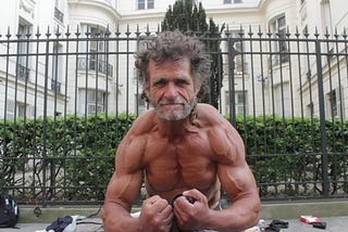 Meet 50 year old Jacques Sayagh in France  — homeless… yet super fit!