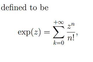 Powers and the exponential function