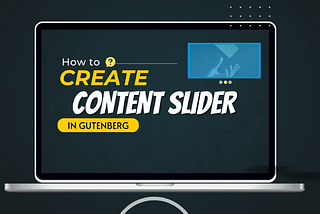 content slider in Gutenberg